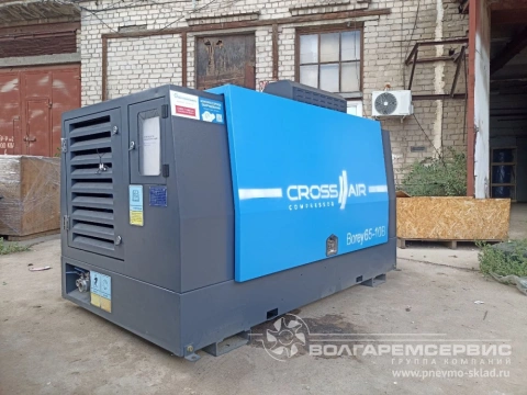 Поставка передвижного компрессора crossair borey 65-10b