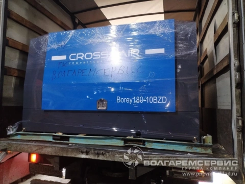 Поставка передвижного компрессора crossair borey 180-10 bzd